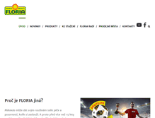 Tablet Screenshot of floria.cz
